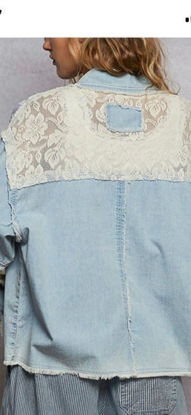 Denim Multi Pattern POL Jacket