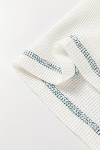 Blue White Casual Sweatshirt