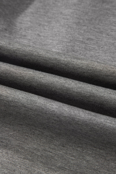 Light Grey Half Zip Polo Tee Casual Pant Set
